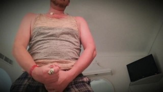 Cumming while wearing clothes, dirty talking, male moaning!