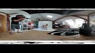 Antonia Sainz 05 - Бэкстейдж перед мастурбацией видео 3DVR 360 UP-DOWN