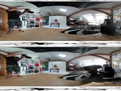 Antonia Sainz 07 - Backstage before masturbation video 3DVR 360 UP-DOWN