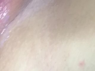 Playing  with my gf pussy