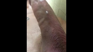 Shower cumshot