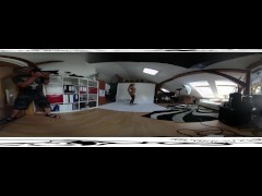 Nice victoria pure 3D VR 360 backstage from photoshoot before dildo masturb