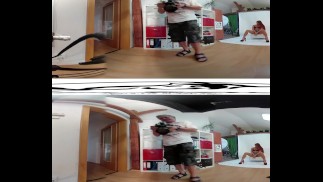 Nice Ornella Morgan 3DVR360 видео бэкстейдж со съемки до мастурбации