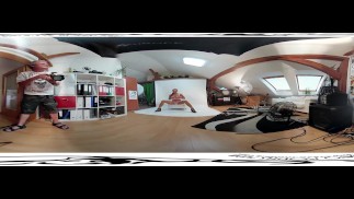 Superbabe ornella morgan 3DVR360 backstage video prima della masturbazione record