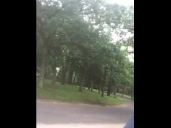 Public Throat fuck in broad daylight