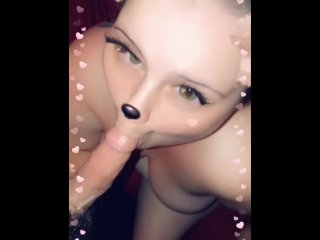 green eyes, sexy teen, big tits, snapchat blowjob