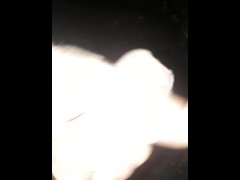 Outdoors masturbation