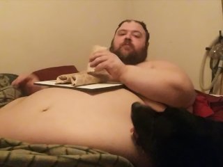 Stuck in bed but still eating