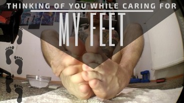 Caring for my feet and thinking of you foot fetish foot cream