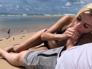 Sexo En Público En La Isla, Acabando En Mis Panties - Freya Stein