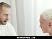 Preview 2 of MormonBoyz - Horny twink missionary jerked off by priest daddy