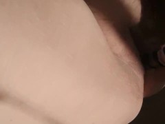 Glass Dildo Fucks Creamy Pussy