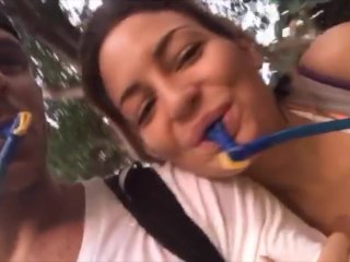 SinsLife - Public Beach CreamPie! screenshot number 2