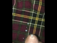 Quick Skeet on Plaid Sheets