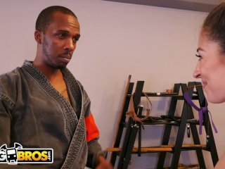 BANGBROS - Charlie Mac Teaches Cameron Canela Self Defense With His BBC