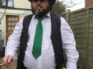 fat UK cigar cowboy clip