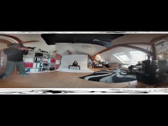 Teressa Bizare noir 01 - Backstage before masturbation 3DVR 360 UP-DOWN