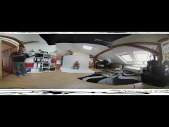 Naomi Bennet 013 - Backstage before video masturbation 3DVR 360 UP-DOWN