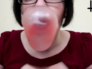 bubble gum, solo female, pornstar, glasses