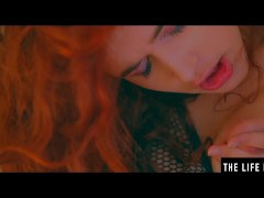 Slutty back street whore masturbates with her john's gross cum