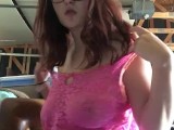 Hot Teen Smokin In Garage Prt2