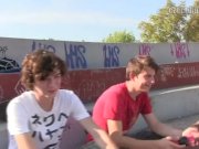 Preview 5 of CZECH HUNTER 375 -  Skateboarding Twinks Get Paid To Be In A Raw Threesome