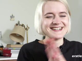Sweet Short Haired Blonde Rubbing Her_Pussy