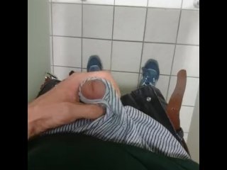 Horny in a Public Toilet