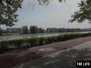 Preview 1 of Cute jogger almost caught masturbating in a public park