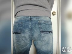 Desperate Boy Has An Accident in His Shorts