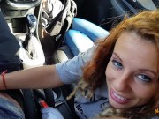 Preview 1 of Wet anal orgasm with my girlfriend in the rental car