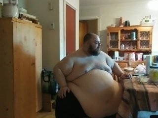 obese men, solo male, feedee stuffing, feedee