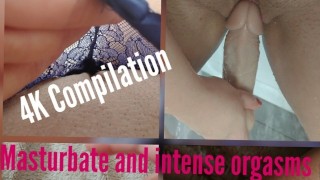 Masturbation And Orgasms In 4K Compilation