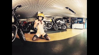 031 - Foxy Sanie - Bikes and Babes TV Sexy VR clips - 3DVR180