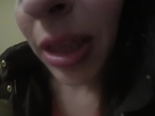 British Girlfriend Wants To Tease With Her Tongue and Mouth