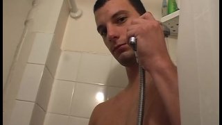 My French str8 neighbour serviced in gay porn in spite of him.