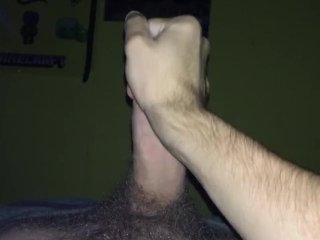 Stroking my cock till I cum