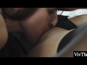 Preview 6 of Elegant  with the girls turns into ass licking lesbian sex