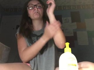 Lotioning Feet & Smoking