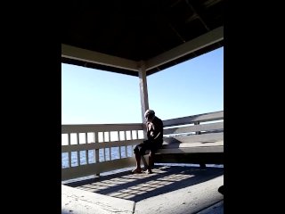 Thot fucked on pier