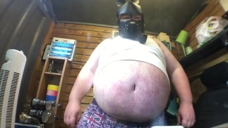 трубка зажим для живота щенка