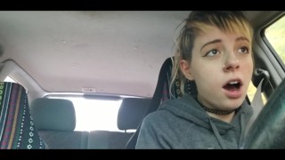 Having An Orgasm While Driving In Public With A Vibrator