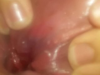18 inch dildo deep in my ass