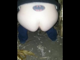 Peeing in a corn maze