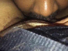 Sexy Thick Big Booty Redbone BBW getting her pussy licked while playing GTA