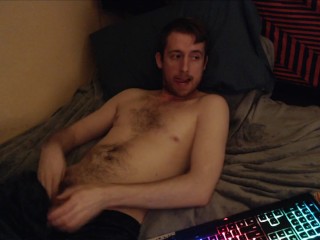 Horny Stud Fondles, Shows off his Uncut Cock and Teases on Live Webcam. Gay