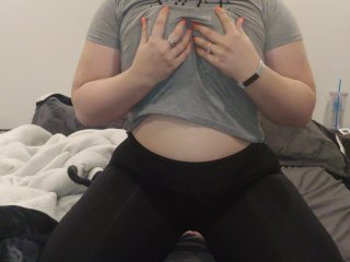 Titty Drop - Playing with my big tits