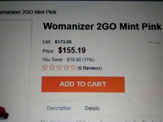 Womanizer 2GO. Mint Pink. $155.19