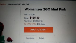 Womanizer 2GO. Mint Pink. $155.19