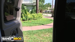BANGBROS – Veronica Rodriguez On The Bang Bus In Miami, Horny For Cock!